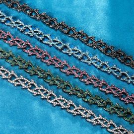12mm Iced Crown of Thorns Chain and Bracelet Set-Emerald/Black/Blue/Purple/White