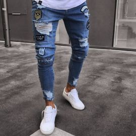 Men's tattered jeans