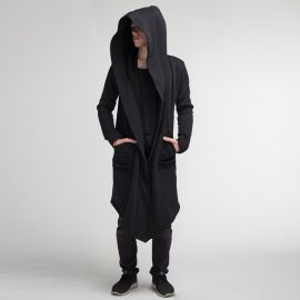 Men's cardigan cloak coat
