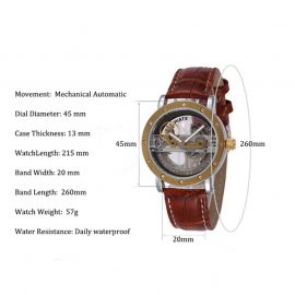 Transparent Skeleton Mechanical Automatic Watches for Men