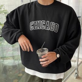 Casual Chicago Letterprint Sweatshirt