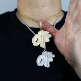 Iced Baguette Cut Only the Family OTF Pendant