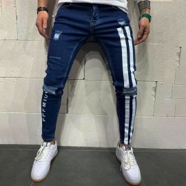 Stripe Printed Jeans