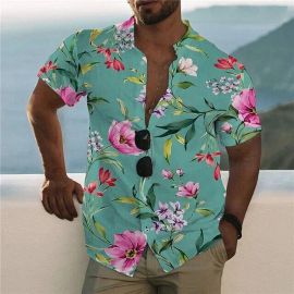 Hawaiian Flower Printed Shirt