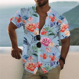 Hawaiian Flower Printed Shirt