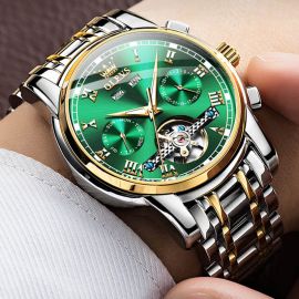 Automatic Mechanical Waterproof Stainless Steel Watch for Men