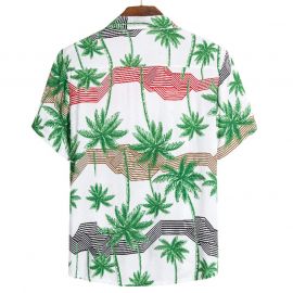 Casual Beach Coconut Tree Printed Shirt