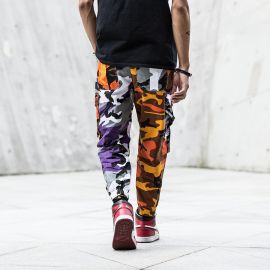 Men's hip-hop ribbon pants