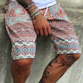 Men's Fashion Casual Printed Shorts