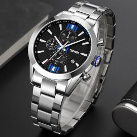 Multifunctional Stainless Steel Quartz Watch