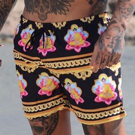 Summer Print Casual Beach Shorts
