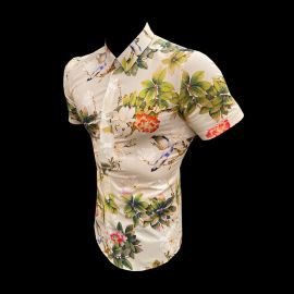 Men's Lapel Print Hawaiian Short Sleeve Shirt