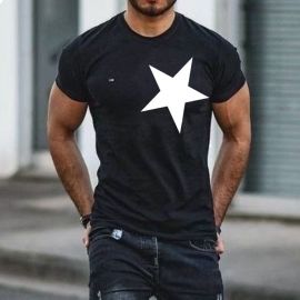 Men's Street Star Print T-Shirt