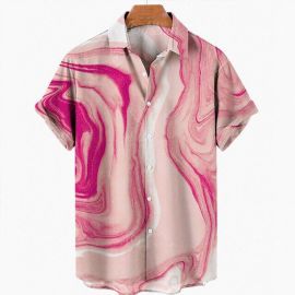 Fashion Print Hawaiian Short Sleeve Shirt