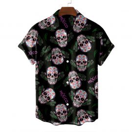 Men's Skull Print Shirt Collection