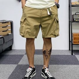 Summer American Style Multi-pocket Camouflage Cargo Shorts