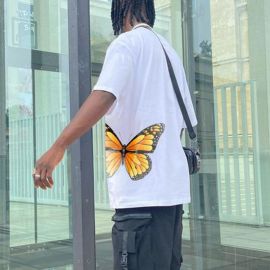 Men's Butterfly Print Short Sleeve T-Shirt