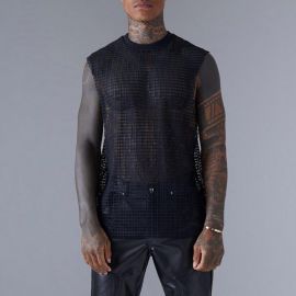 Mesh Fabric Fashion Personalized Vest