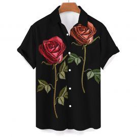 Vintage Rose Print Shirt