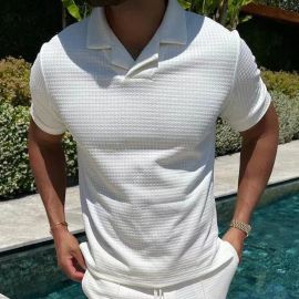 Men's Trendy Lapel Slim Polo Shirt