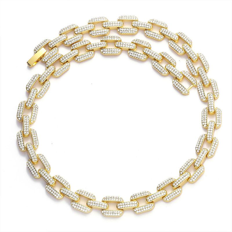 12mm Iced Rectangle Chain