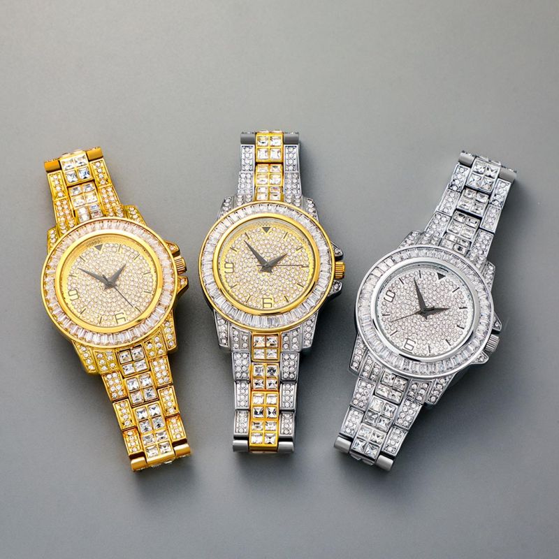 Helloice 18K Gold Two Tone Iced Watch