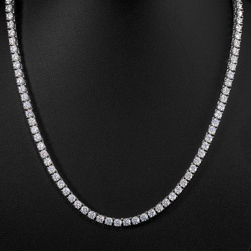 S925 Sterling Silver 3mm Moissanite Tennis Chain