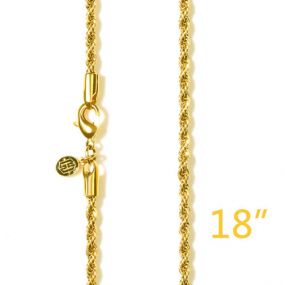 3mm 18" Gold Rope Chain