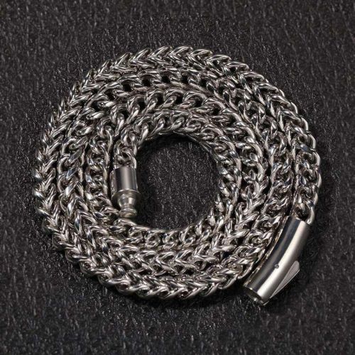 8mm 24" Stainless Steel Franco Chain