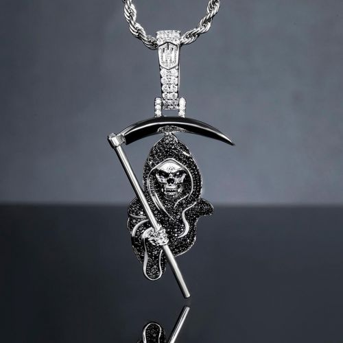 The Death Skull with Sickle Pendant