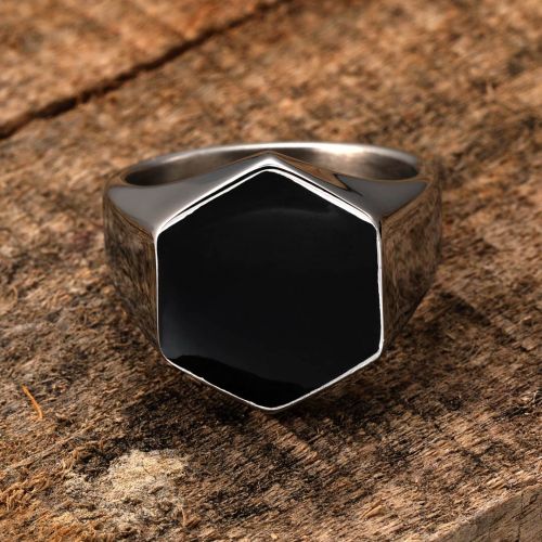 Hexagonal Stainless Steel Ring