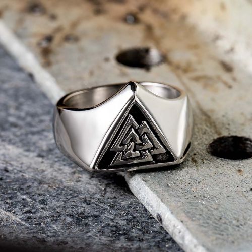 Valknut  Viking Stainless Steel Ring