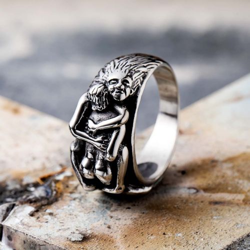 Sexy Hug Stainless Steel Ring