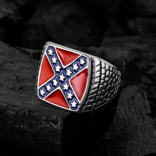 Americal Cross Stainless Steel Ring