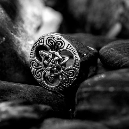 Viking Celtic Knot Stainless Steel Ring