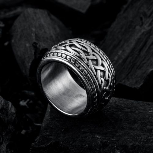 Chain Knot Stainless Steel Ring