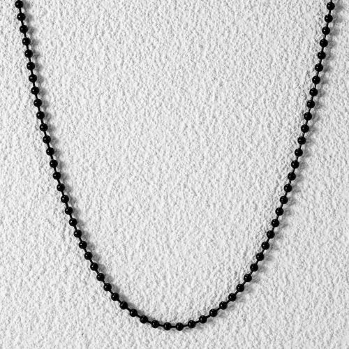 3mm Steel Bead Chain in Black Gold