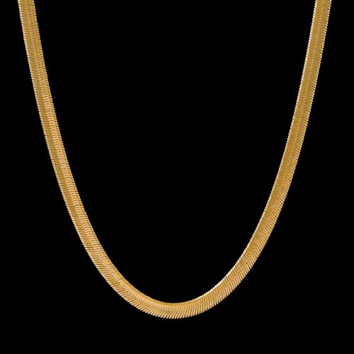 6mm Herringbone Chain in Gold