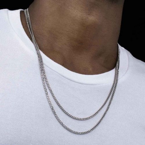 3mm Stainless Steel Cuban Chain Set