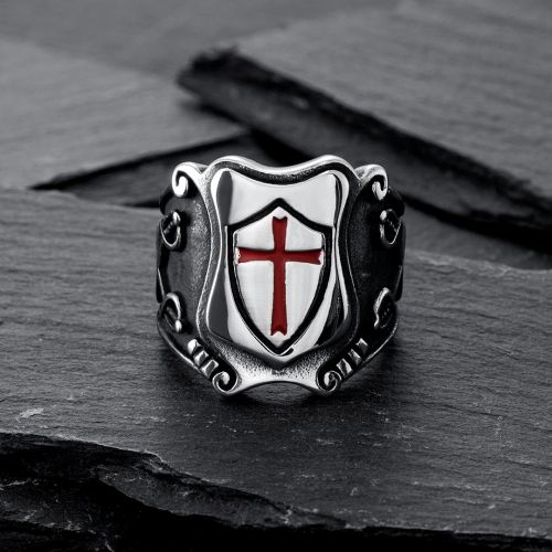 Crusader Stainless Steel Ring