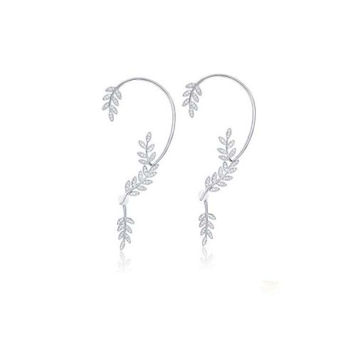 Iced Willow leaves Ear Clips