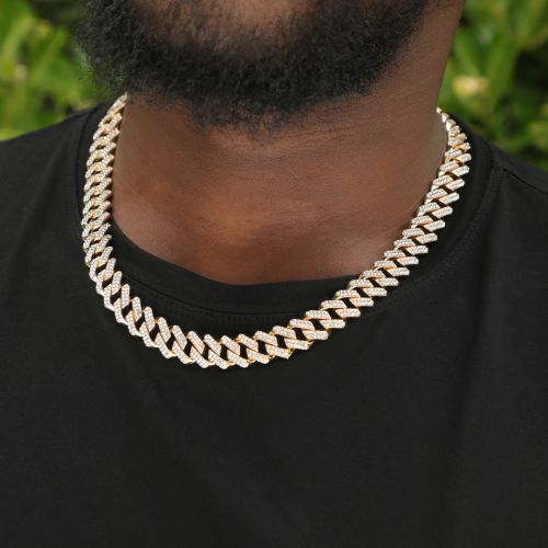 Iced 13mm Miami Cuban Chain with Box Clasp