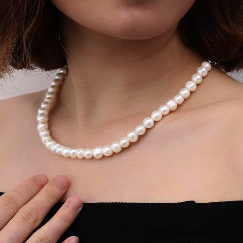 Women's 4mm/5mm/6mm/8mm/10mm Pearl Necklace