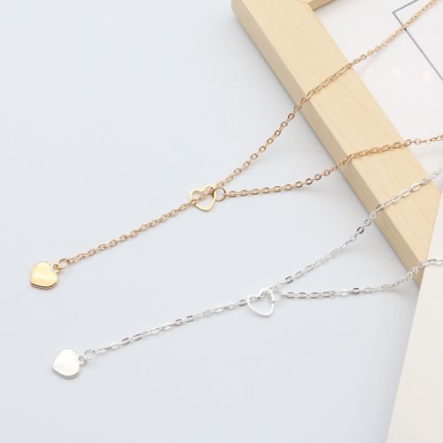Love Heart Pendant Y-shaped Necklace