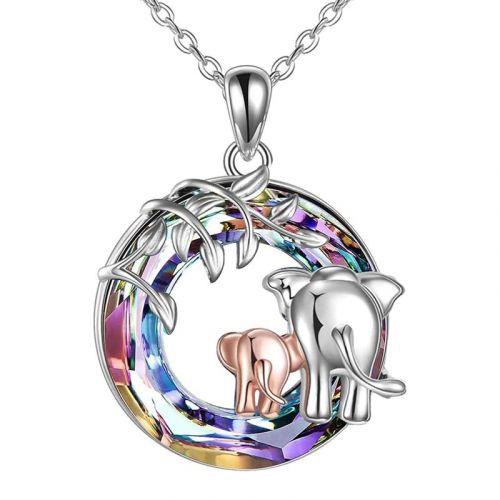 Elephant Crystal Necklace