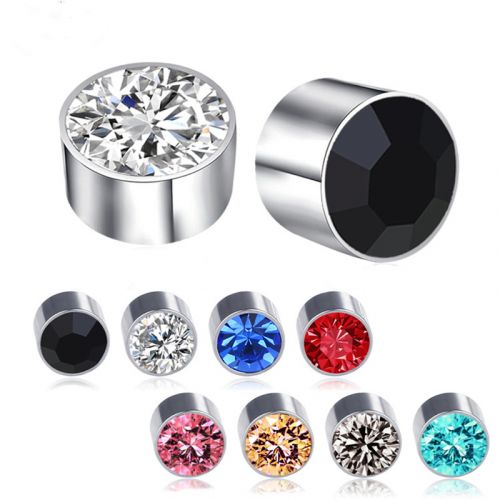 Color Magnetic Non-Piercing Stainless Steel Earrings