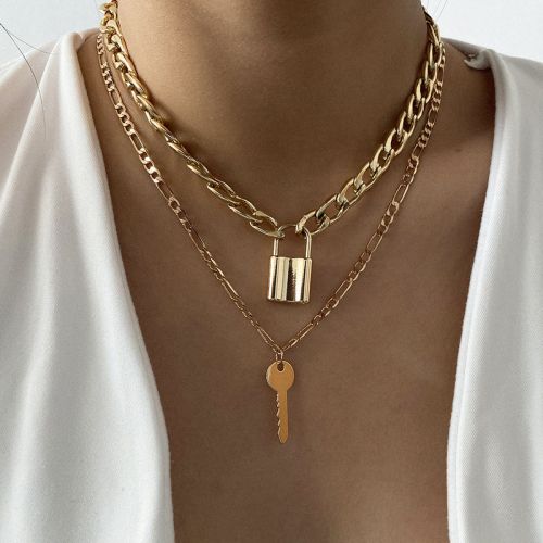 Lock & Key Layered Necklace
