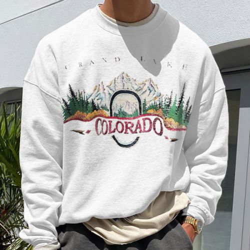 Vintage 'COLORADO' Casual Sweatshirt