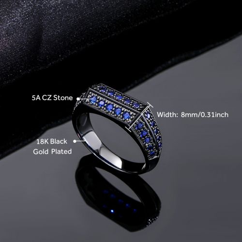 Iced Men's Band Ring
