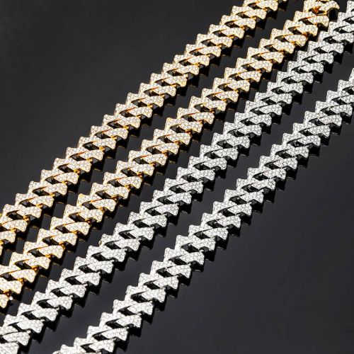 14mm Iced Cuban Spiked Chain